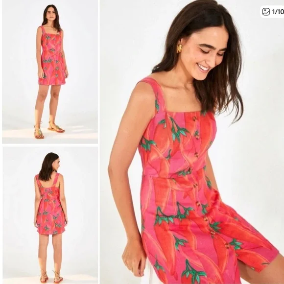 FARM RIO Apimenta linen pepper Sundress NWT'’s sz S - Picture 9 of 10